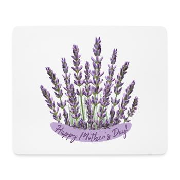 Lavendel Herz Muttertag Motiv beste Mama - Mousepad (Querformat) - Weiß - Vorne