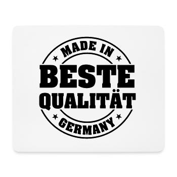 Beste Qualität Made in Germany - Mousepad (Querformat) - Weiß - Vorne