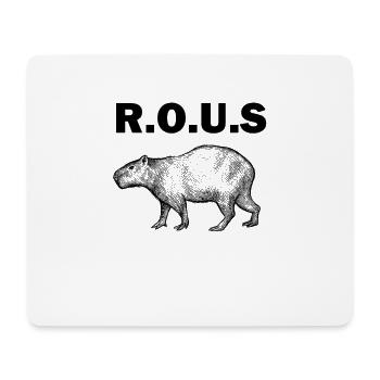 Capybara - Mousepad (Querformat) - Weiß - Vorne