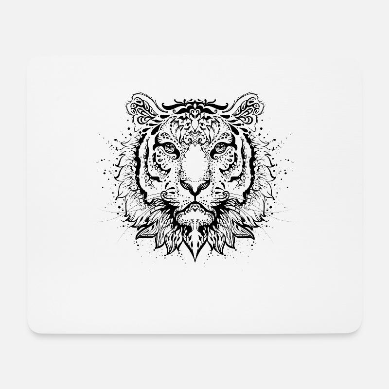 Tiger - Mouse Pad (horizontal) - white