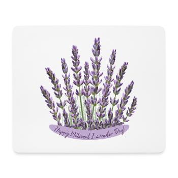 Lavender bouquet for National Lavender Day - Mouse Pad (horizontal) - white - Front