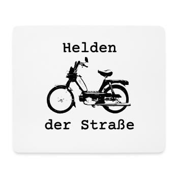 Helden der Straße, Hercules Prima 5, 25 km/h, Mofa - Mousepad (Querformat) - Weiß - Vorne