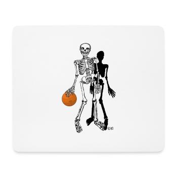 skeleton basketball - Mouse Pad (horizontal) - white - Front