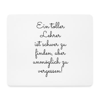 Ein toller Lehrer - Mousepad (Querformat) - Weiß - Vorne