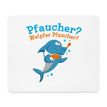Tauchen – Shirt Haifisch Sport Ozean Geschenk - Mousepad (Querformat) - Weiß - Vorne