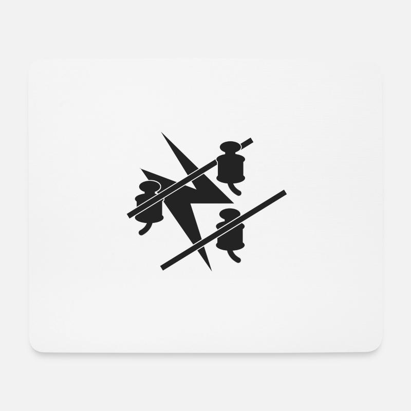 Elektroniker Zunft Logo - Mousepad (Querformat) - Weiß