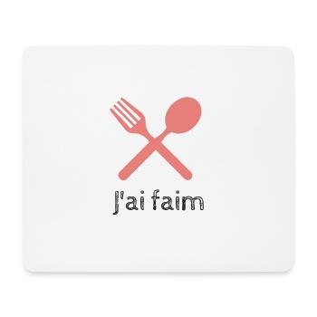 I am hungry - Mouse Pad (horizontal) - white - Front