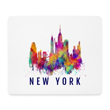 New Yok City Skyline NYC - Tapis de souris (format paysage) - blanc - Devant