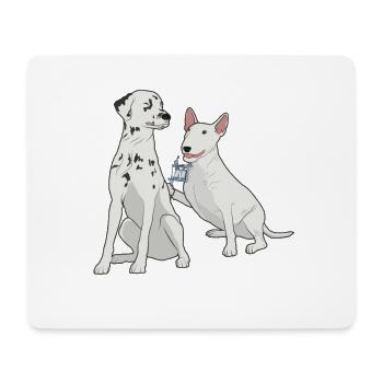 Tattoo artist tattooed dalmatian dog spots - Mouse Pad (horizontal) - white - Front