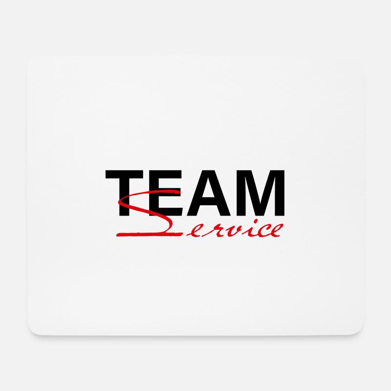 Team Service - Mousepad (Querformat) - Weiß