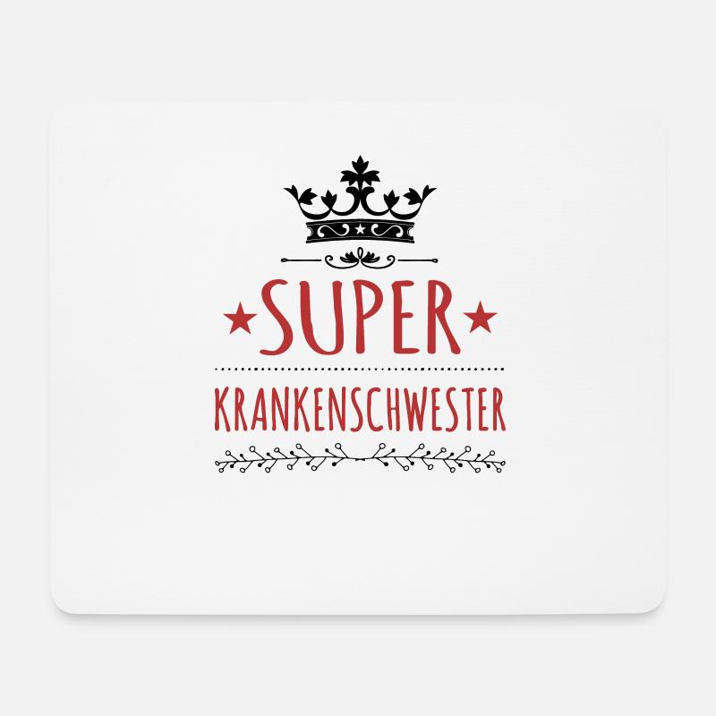 Krankenschwester - Mousepad (Querformat) - Weiß