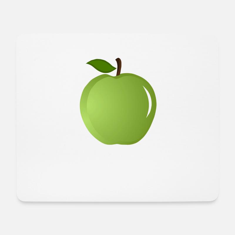 Apfel - Mousepad (Querformat) - Weiß