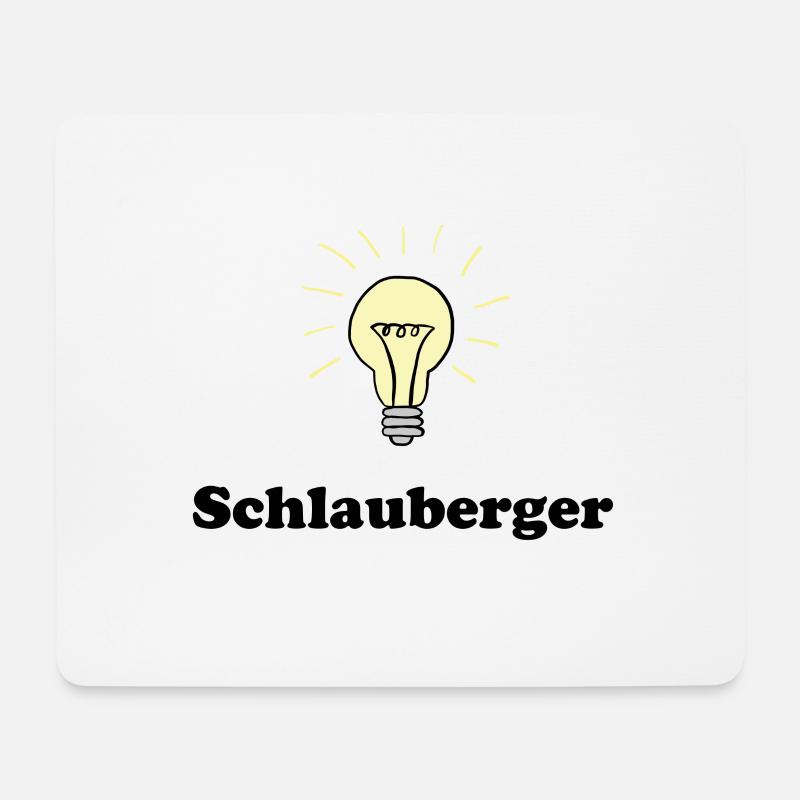 Schlauberger - Mousepad (Querformat) - Weiß