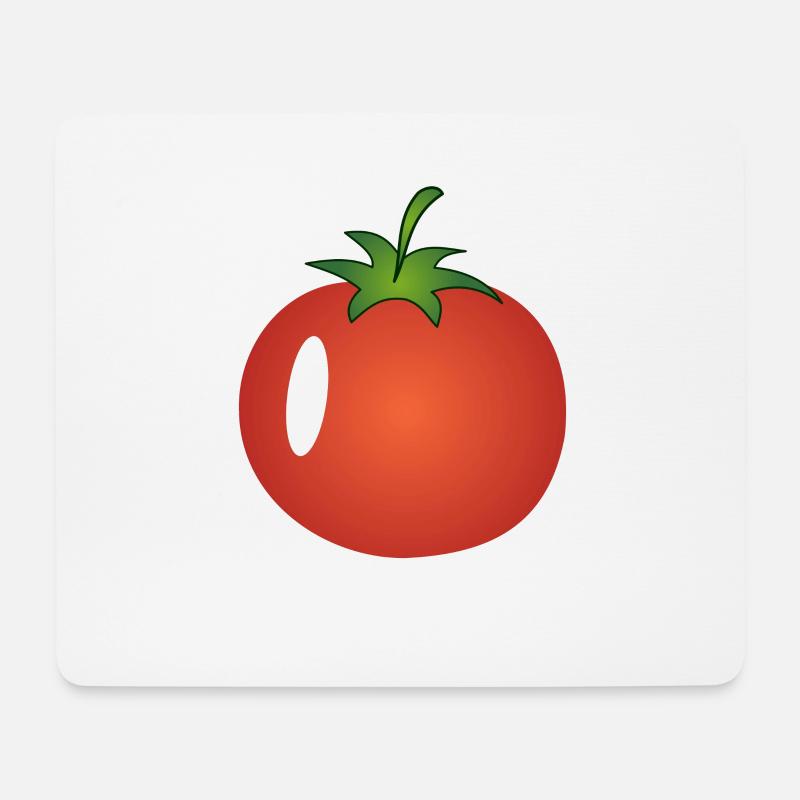 Tomate, Tomaten, rote Tomate, saftige Tomate - Mousepad (Querformat) - Weiß