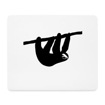 Faultier - Mousepad (Querformat) - Weiß - Vorne