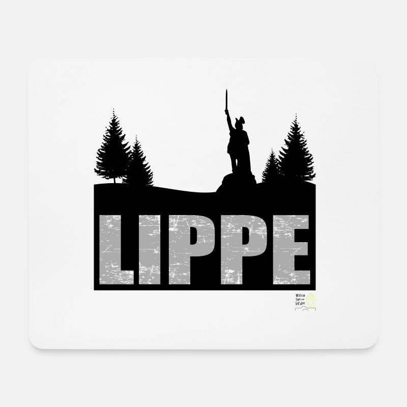 Lippe Landschaft Kreis Lippe Hermannsdenkmal - Mousepad (Querformat) - Weiß