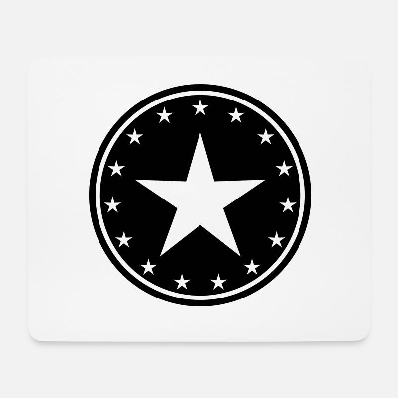 Sternlogo Stern Sterne Logo Kreis - Mousepad (Querformat) - Weiß