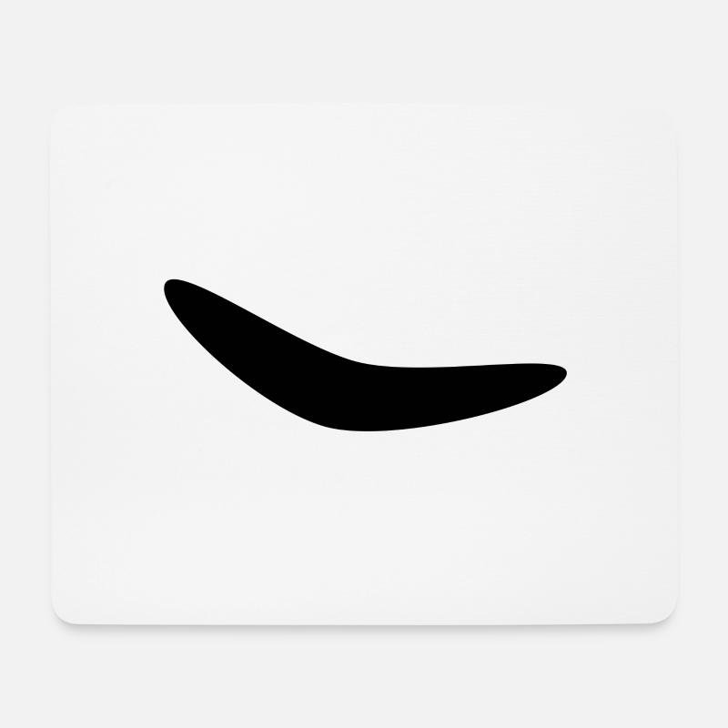 Smile - Mousepad (Querformat) - Weiß