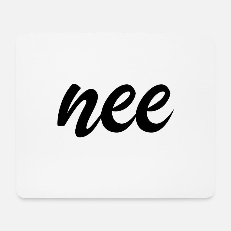 nee nein niederländisch Geschenkidee - Mousepad (Querformat) - Weiß