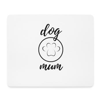 Dog Mum Pfote - Mousepad (Querformat) - Weiß - Vorne