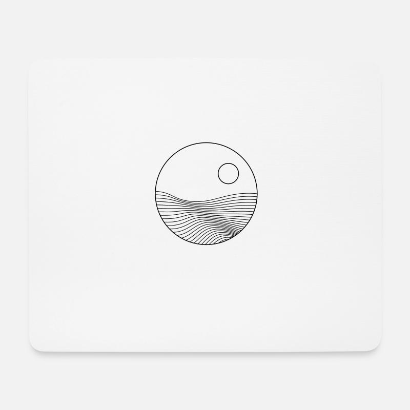 Ocean Sunset - Mousepad (Querformat) - Weiß