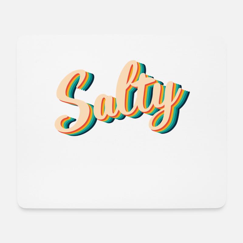 Salty - Mousepad (Querformat) - Weiß