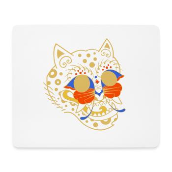 K-Tiger, The Butterfly Dream (Blue,Red) - Tapis de souris (format paysage) - blanc - Devant