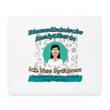 Biomedizinische Analytikerin - Mousepad (Querformat) - Weiß - Vorne