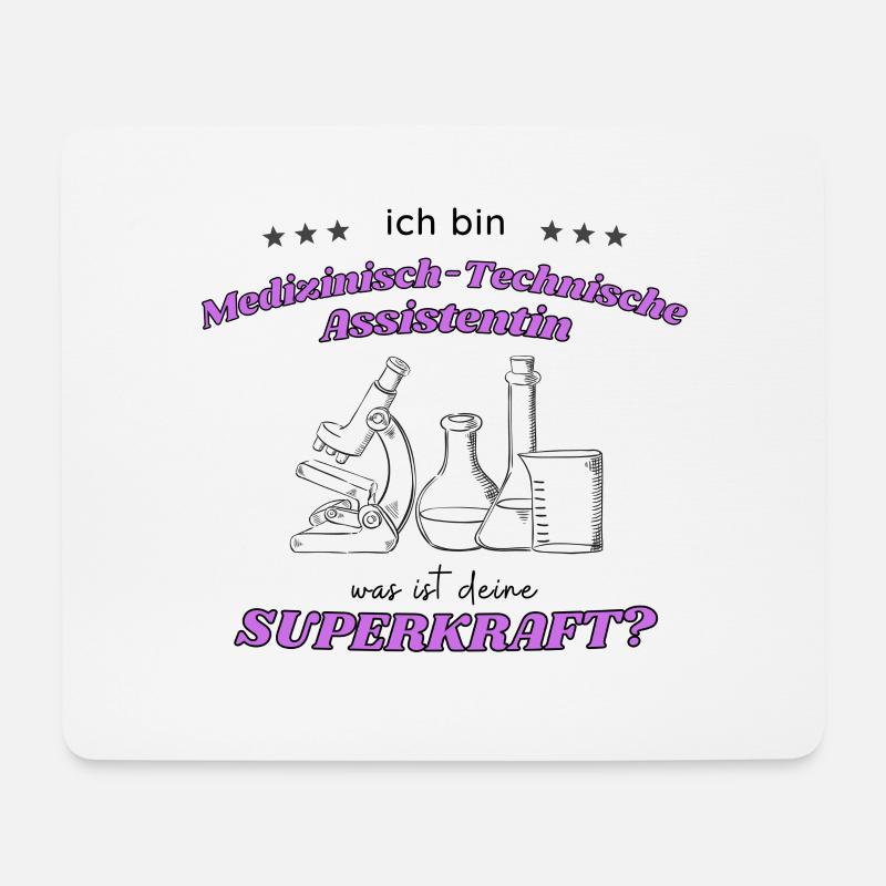 MTA superkraft Mikroskop - Mousepad (Querformat) - Weiß
