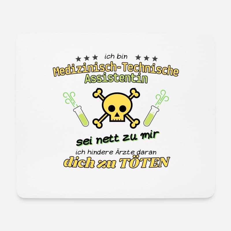 MTA MTLA lustiger Spruch - Mousepad (Querformat) - Weiß