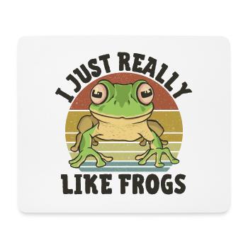 Grenouille - Tapis de souris (format paysage) - blanc - Devant