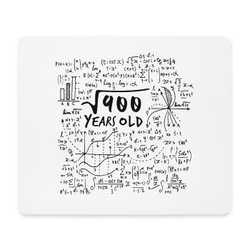 SQUARE ROOT 900 = 30 YEARS OLD MATH BIRTHDAY - Mouse Pad (horizontal) - white - Front