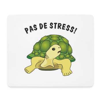 pas de stress - Mousepad (Querformat) - Weiß - Vorne