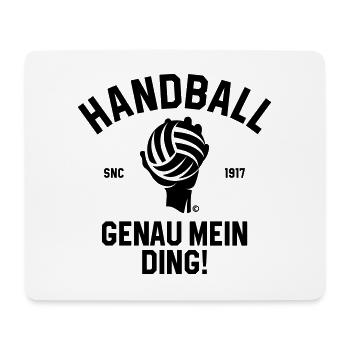 HANDBALL GENAU MEIN DING - Mousepad (Querformat) - Weiß - Vorne