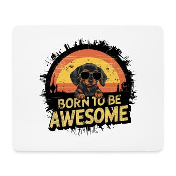 Entzückender Dackel Hund Welpen Look - Mousepad (Querformat) - Weiß - Vorne