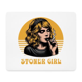 Stoner Girl - Mouse Pad (horizontal) - white - Front