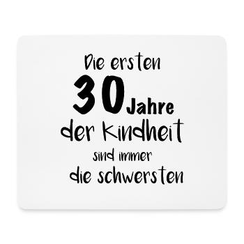 30. Geburtstag Shirt - Geschenk für den 30er - Mousepad (Querformat) - Weiß - Vorne