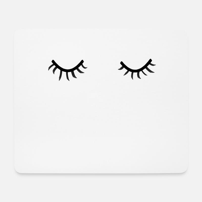 gute nacht, augen zu - shirt - Mousepad (Querformat) - Weiß