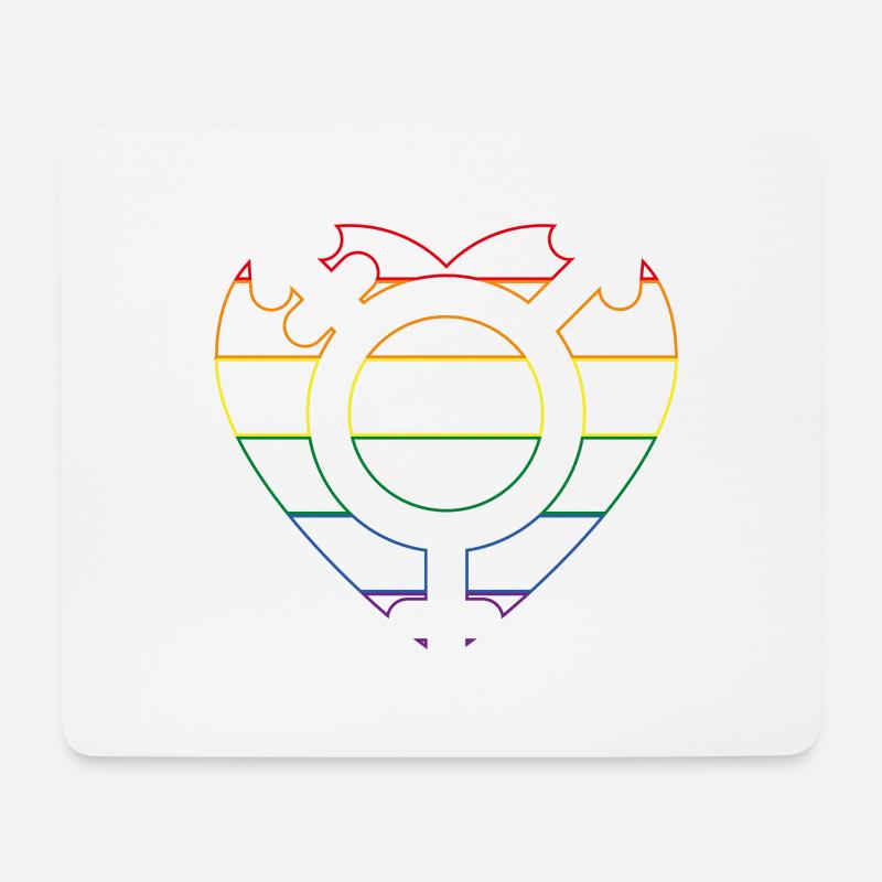 Liebe ist neutral... - Mousepad (Querformat) - Weiß