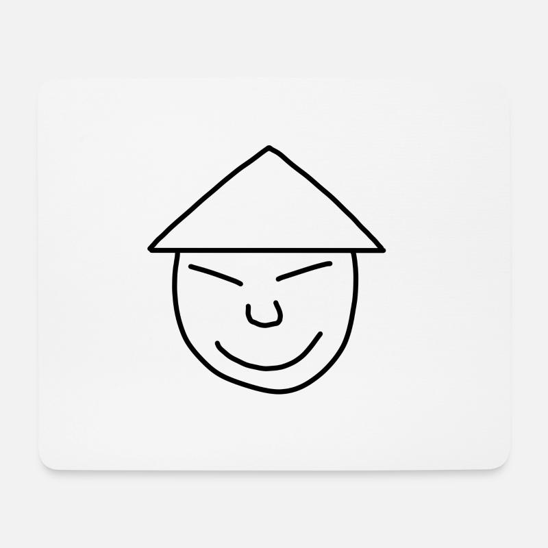 cinese - Mousepad (Querformat) - Weiß