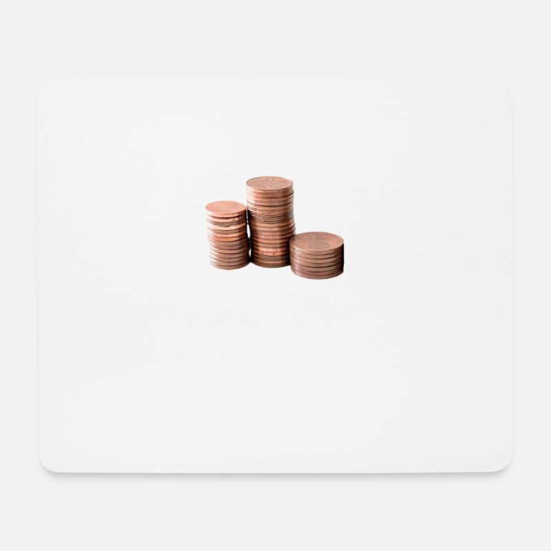 coins - Mouse Pad (horizontal) - white