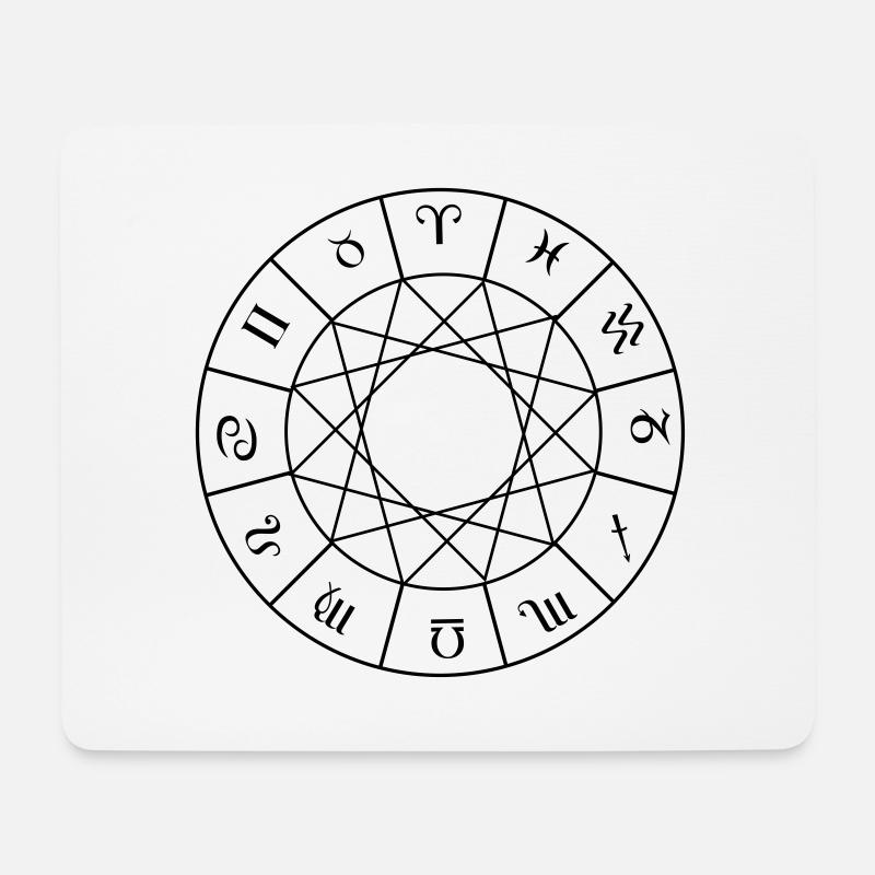 Astrologie - Mousepad (Querformat) - Weiß