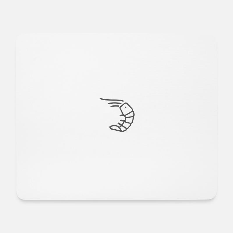 Shrimp - Mousepad (Querformat) - Weiß