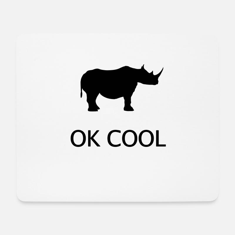 OK Cool - Mousepad (Querformat) - Weiß