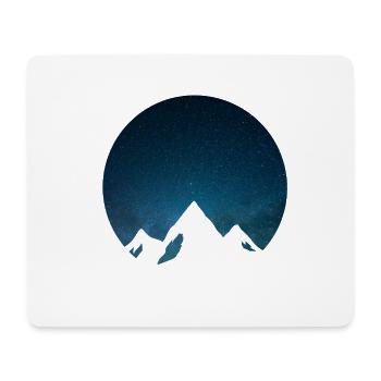 Berg Berge Wandern Klettern Alpen Bergsteigen - Mousepad (Querformat) - Weiß - Vorne