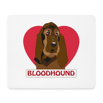 Bloodhound - Mousepad (Querformat) - Weiß - Vorne