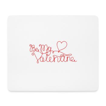 sois mon valentin saint valentin amour amoureux couple - Tapis de souris (format paysage) - blanc - Devant