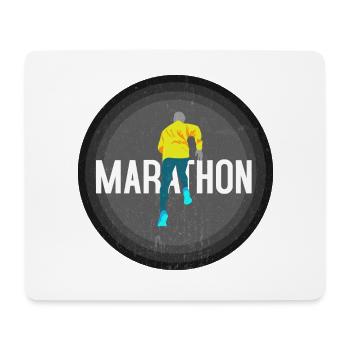 Marathonläufer Laufen Marathon Joggen Geschenk - Mousepad (Querformat) - Weiß - Vorne