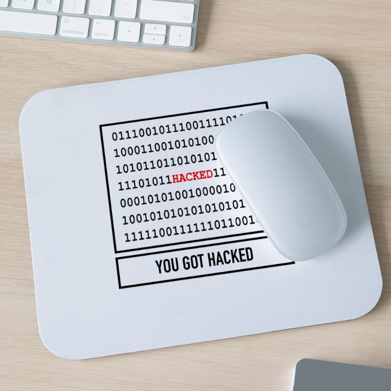 Hacker Code Geschenk Informatiker Technik Mousepad (Querformat)