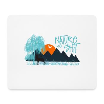 nature - Tapis de souris (format paysage) - blanc - Devant